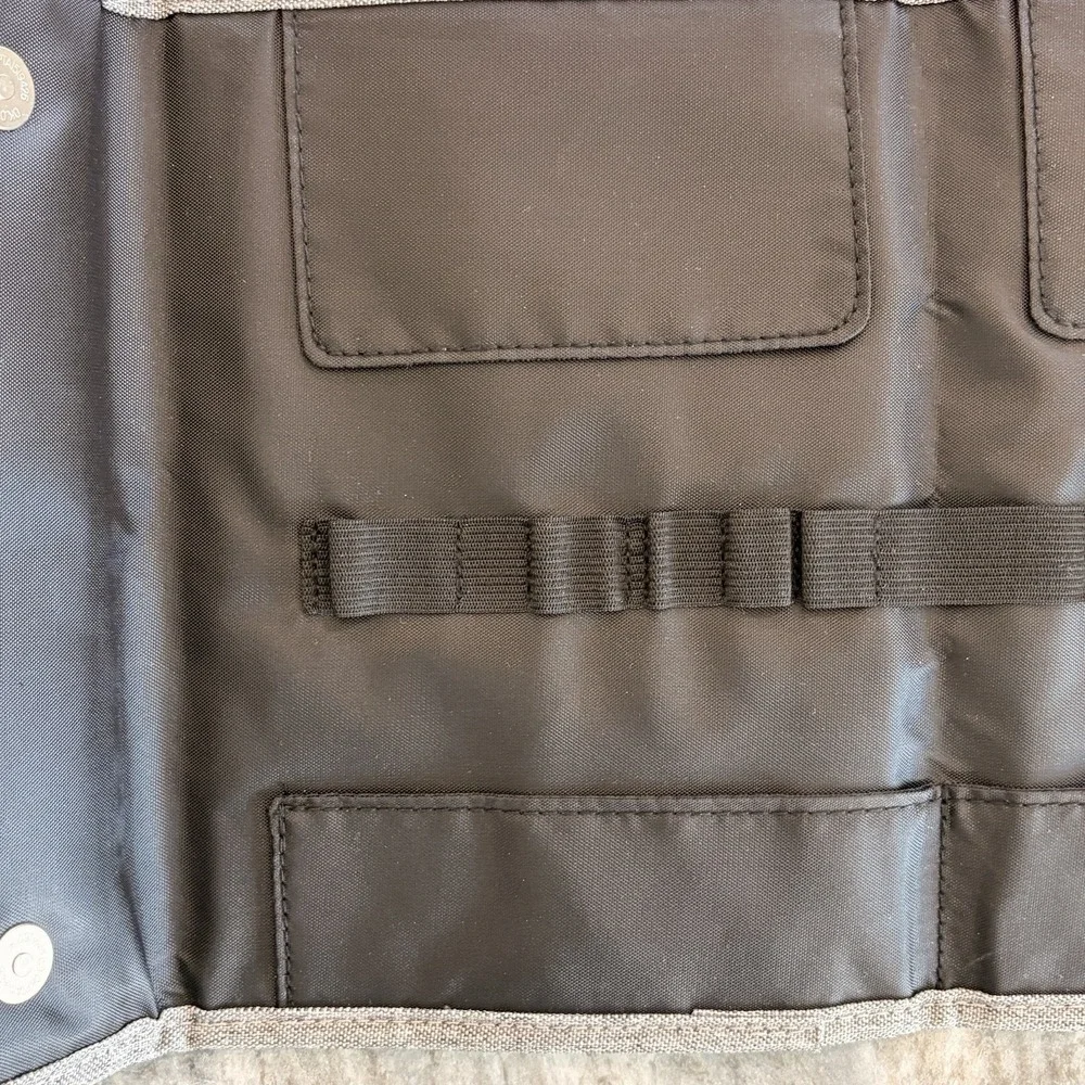 Gray Sephora Brush Bag With Magnetic Close